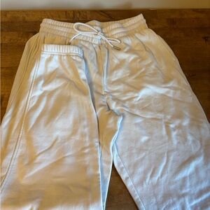 White Jogger Sweatpants
